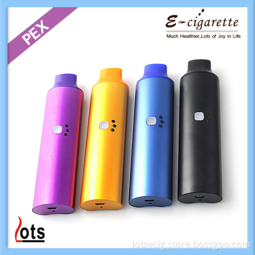 2014 New Arrival 1600mAh LEDs Pex Dry Herb Vaporizer with Fast Smoking-Vapor Design From Shenzhen Lotstech
